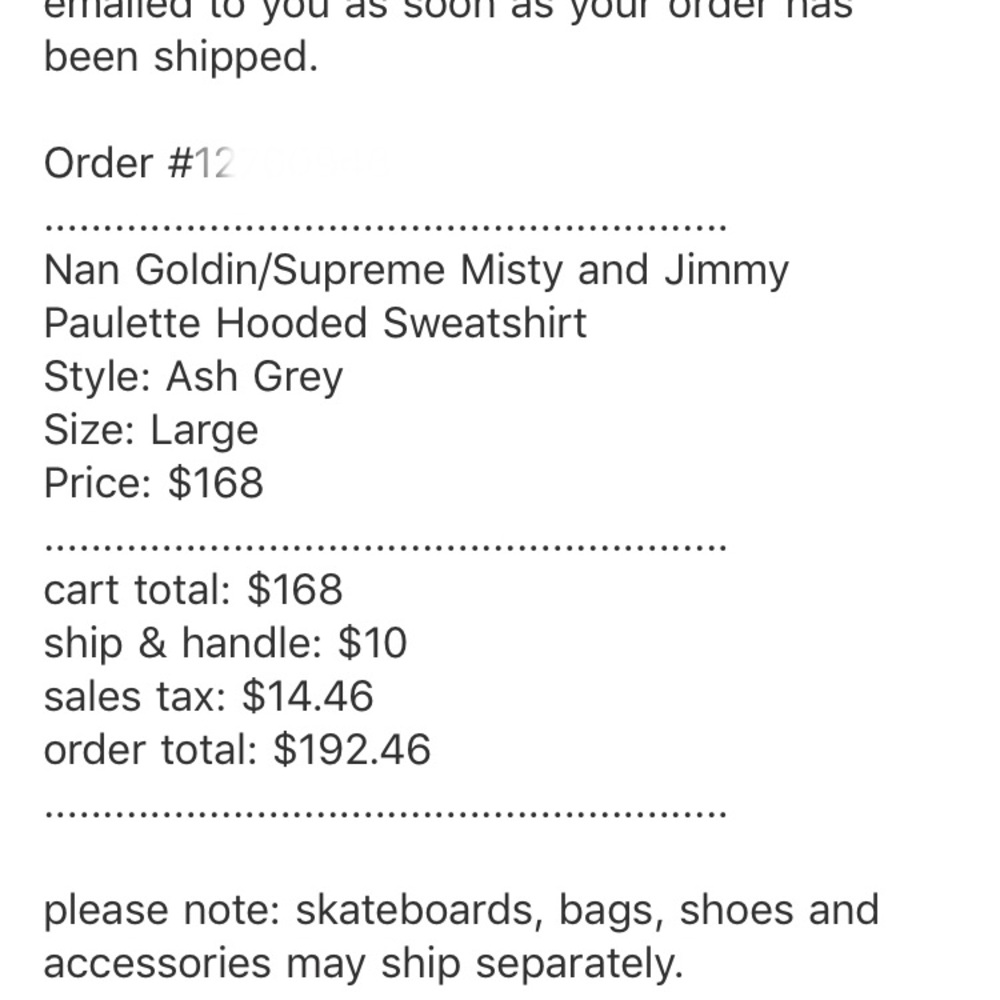 Supreme Misty and Jimmy Paulette Hooded Sweatshirt